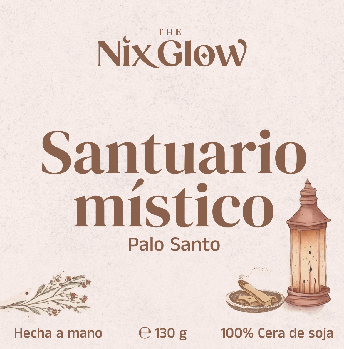 Vela 'Santuario Místico' (Palo Santo) - TheNixGlow