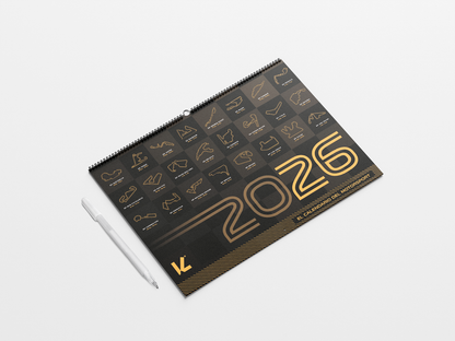 Calendario de pared 2026 de Formula 1 (+ MotoGP, F2, F3, WEC y más) - Motorsport