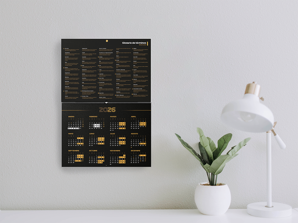 Calendario de pared 2026 de Formula 1 (+ MotoGP, F2, F3, WEC y más) - Motorsport